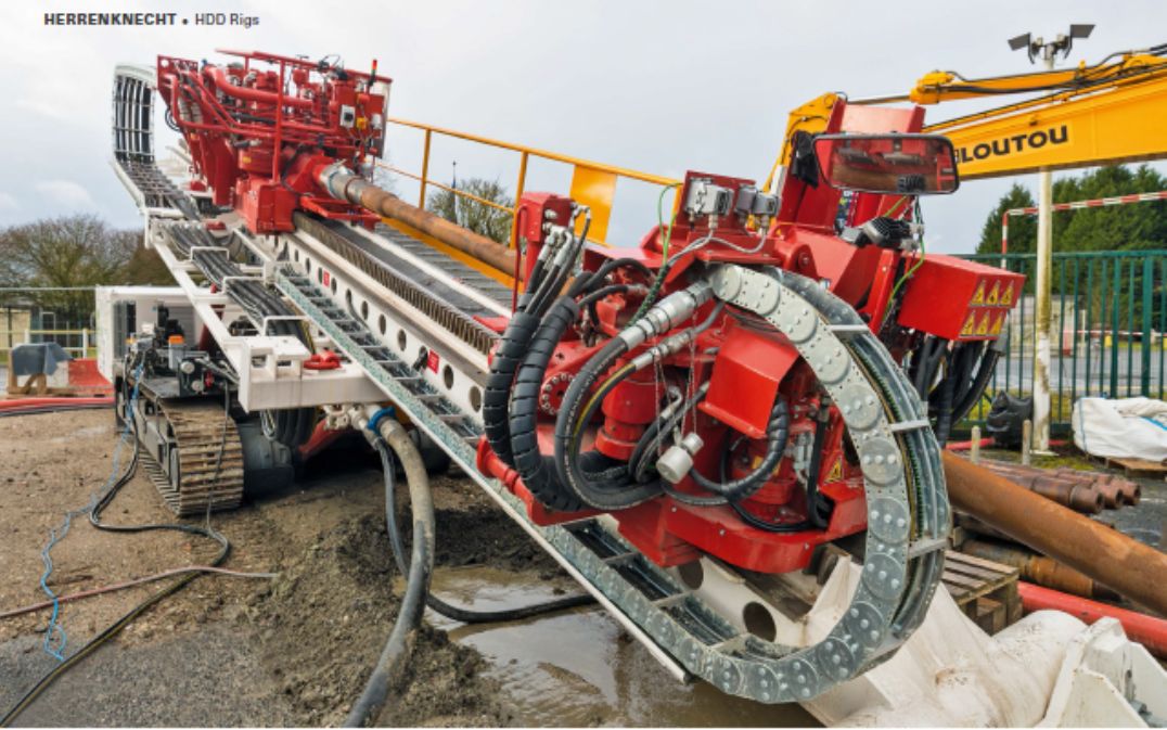 Herrenknecht horizontal directional drilling rig on site
